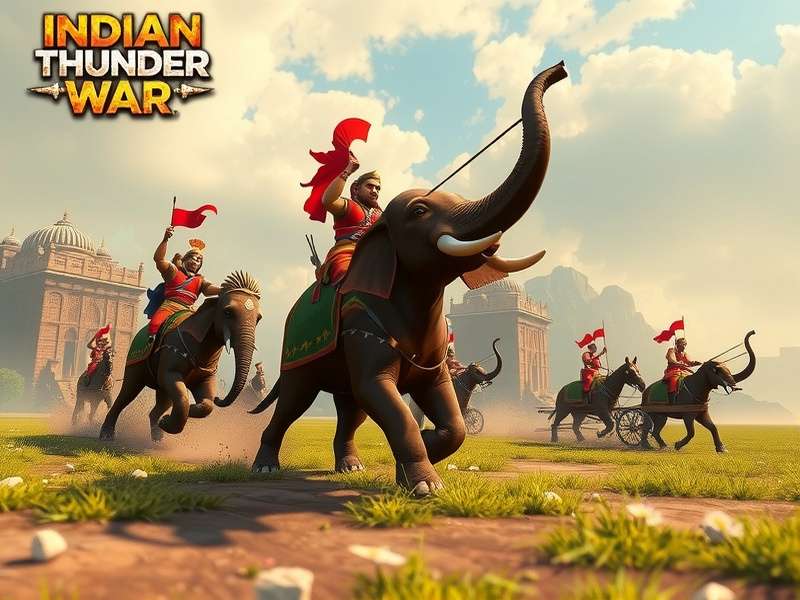 Indian Thunder War game units including elephant cavalry and chariot archers