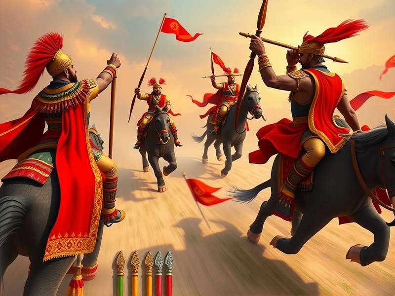 Indian Thunder War game screenshot showing battle scene